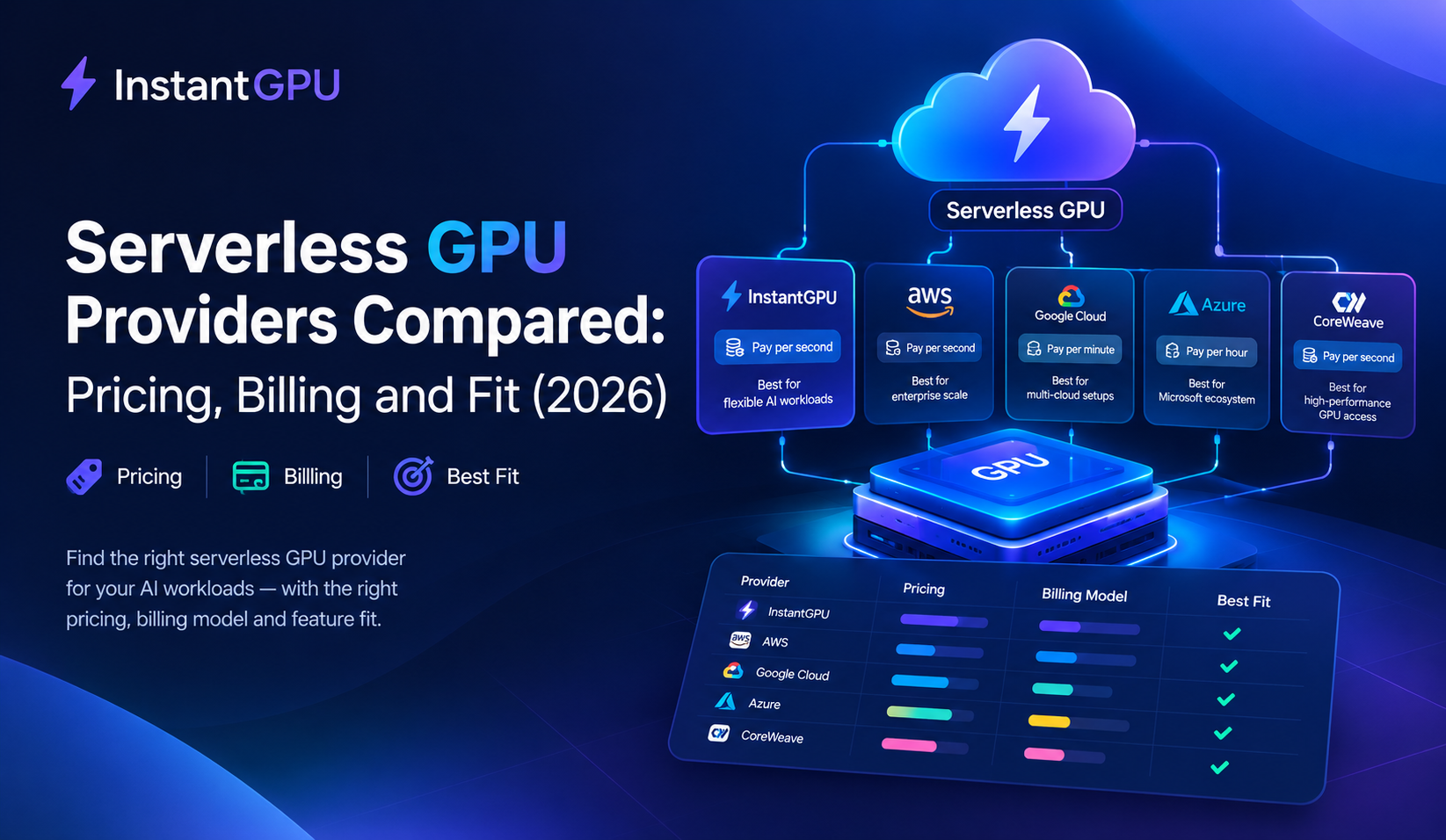 serverless GPU providers